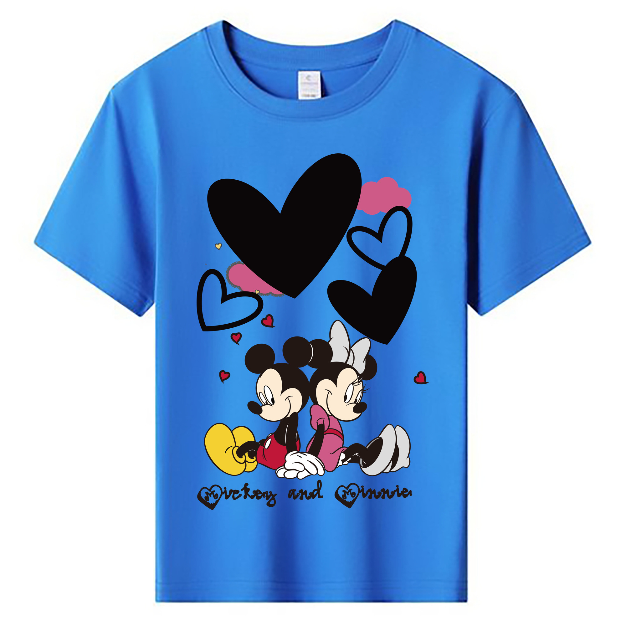 ミッキーマウス Mickey Mouse 綿100％キッズTシャツ（フロントプリント）